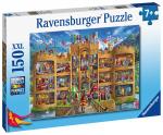 150 Teile Ravensburger Kinder Puzzle XXL Blick in die Ritterburg 12919