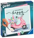 Ravensburger Malen nach Zahlen CREART Trend Serie Quadratisch Choose happy 20125