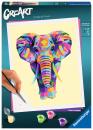 Ravensburger Malen nach Zahlen CREART Trend Serie C Funky Elephant 28995