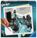 Ravensburger Malen nach Zahlen CREART Trend Serie Quadratisch New York City Vibes 28998
