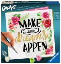 Ravensburger Malen nach Zahlen CREART Trend Serie Quadratisch Make your dreams happen 29028