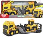 Dickie Spielfahrzeug Tieflader Baustelle Go Real / Construction Volvo Truck Team 203725009