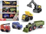Dickie Spielfahrzeug Micro City Team Bagger, LKW, Traktor, Polizei, Feuerwehr 203742016