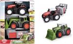 Dickie Spielfahrzeug Go Real / Farm Bauernhof Farm Set 2 Traktor 1 Anhänger 203732006