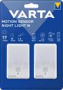 Varta Nachtlicht LED Motion Sensor Night Light Doppelpack 16624