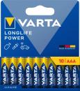 10 Varta 4903 Longlife Power AAA / Micro Alkaline Batterien im 10er Blister