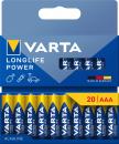 20 Varta 4903 Longlife Power AAA / Micro Alkaline Batterien im 20er Blister