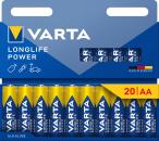 20 Varta 4906 Longlife Power AA / Mignon Alkaline Batterien im 20er Blister