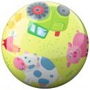 HABA Kleinkindwelt Ball Kunststoffball Bauernhof Tiere 23 cm Ø Spielball 2012745001