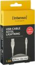 Intenso USB Kabel A315L Typ A - Lightning Nylon 1,5m max. 60W weiß