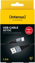 Intenso USB Kabel A315C Typ A - TYP C Nylon 1,5m max. 60W schwarz