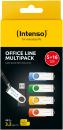 Intenso USB Stick 16GB Speicherstick Office Line USB 3.2 Gen. 1x1 USB-A 5er Pack