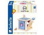 Steiff by Selecta Exklusic Holz Sortierbox blau rosa Knopf im Ohr 64308