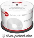 50 Primeon Rohlinge DVD-R silver protect disc 4,7GB 16x Spindel