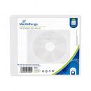 100 Mediarange Vliestaschen mit Klebestreifen für je 1 BD / CD / DVD transparent