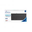 Mediarange Tastatur Compact ultraflach mit Kabel Keyboard QWERTZ schwarz MROS112