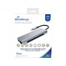 Mediarange USB TYP C Hub Multiport 2x USB, HDMI, Netzwerkkabel, SD, TF, TYP C Ladeslot