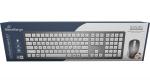 Mediarange Set Bluetooth, Funk Maus und Tastatur 4 Tasten kabellos weiß silber MROS135
