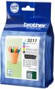 4 Brother Druckerpatronen original Tinte LC-3217 BK / C / M / Y Multipack