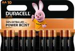 10 Duracell Plus AA / Mignon Alkaline Power Boost Batterien im 10er Blister