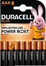 8 Duracell Plus AAA / Micro Alkaline Power Boost Batterien im 8er Blister