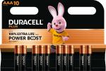 10 Duracell Plus AAA / Micro Alkaline Power Boost Batterien im 10er Blister
