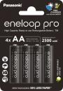 4 Panasonic Akku AA 2500mAh eneloop pro pre-charged im 4er Blister