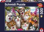 500 Teile Schmidt Spiele Puzzle Katzen-Selfie 58391