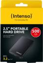 Intenso HDD externe Festplatte Memory Case 2,5 Zoll 500GB USB 3.2 schwarz certified refurbished