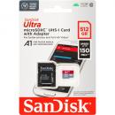 Sandisk Micro SDXC Karte 512GB Speicherkarte Ultra Android UHS-I U1 150 MB/s A1 Class 10