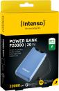 Intenso Powerbank F20000 PD Qualcomm Quick Charge 3.0 20000 mAh 1x USB Typ A und C OUT blau