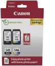 2 Canon Druckerpatronen Tinte PG-545 BK / CL-546 tri-color Photo Value Pack inkl. Fotopapier