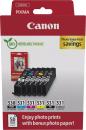 6 Canon Druckerpatronen Tinte PGI-530 BK / CLI-531 BK/C/M/Y/GY Photo Value Pack inkl. Fotopapier