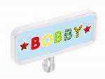 BIG Outdoor Spielzeug Nummernschild Bobby Car My-Own-Plate weiß 800056486