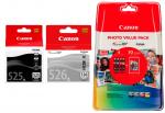 6 Canon Druckerpatronen Tinte PGI-525 BK / CLI-526 BK / C / M / Y / GY Multipack