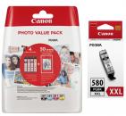 5 Canon Druckerpatronen Tinte PGI-580 XXL PGBK / CLI-581 BK / C / M / Y Multipack