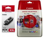 5 Canon Druckerpatronen Tinte PGI-555 XXL PGBK / CLI-551 XL BK / C / M / Y Multipack