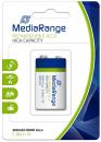 1 Mediarange Akku 9V 300mAh Nickel-Metall-Hydrid Blister