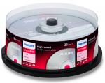 25 Philips Rohlinge DVD+RW 4,7GB 4x Spindel