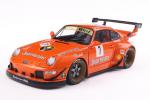 Solido Modellauto Maßstab 1:18 Porsche RWB BODYKIT JÄGERMEISTER orange 2020 S1808506
