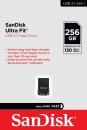 Sandisk USB Stick 256GB Speicherstick Cruzer Ultra Fit schwarz USB 3.1