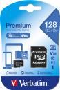 Verbatim Micro SDXC Karte 128GB Speicherkarte Premium UHS-I Class 10