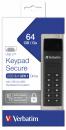 Verbatim USB Stick 64GB Speicherstick Keypad Secure AES 256 Bit schwarz TYP C USB 3.1