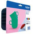 4 Brother Druckerpatronen Tinte LC-227 XL BK LC-225 C / M / Y Multipack