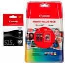 5 Canon Druckerpatronen Tinte PGI-525 BK / CLI-526 BK / C / M / Y Multipack
