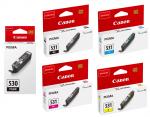 5 Canon Druckerpatronen Tinte PGI-530 BK / CLI-531 BK / C / M / Y Multipack