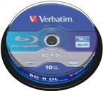 10 Verbatim Rohlinge Blu-ray BD-R Dual Layer 50GB 6x Spindel